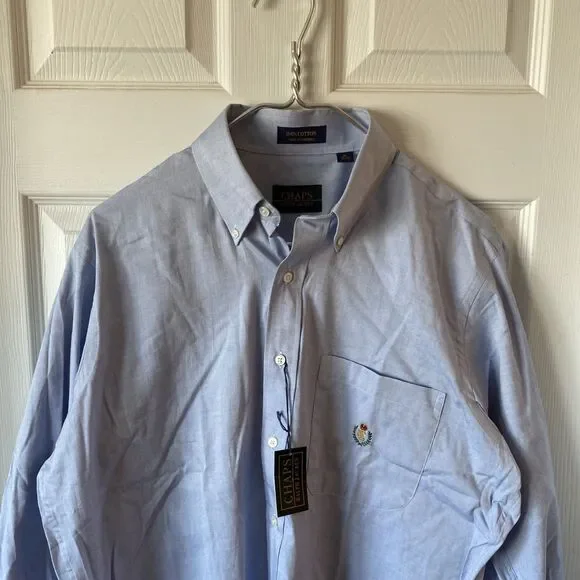 Chaps Ralph Lauren Men’s Dress Shirt Size 16 32/33 NWT Blue - Picture 4 of 11